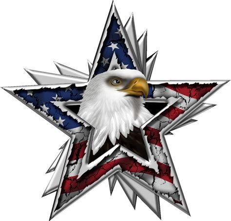 American Flag Eagle Star Decal Extra Large Trailer Wall Truck High