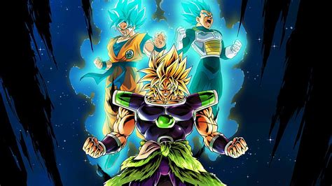Broly Super Saiyan Goku Vegeta Super Saiyan Blue Dragon Ball Super Broly Movie Anime 123