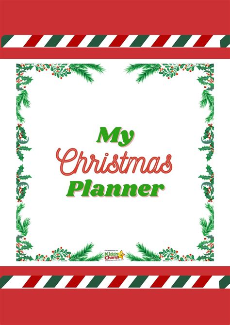Christmas Planner Printable Kiddycharts Shop