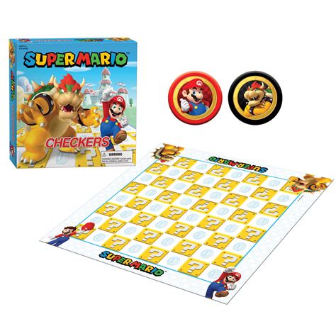 Super Mario Checkers Board Game At Mighty Ape Australia