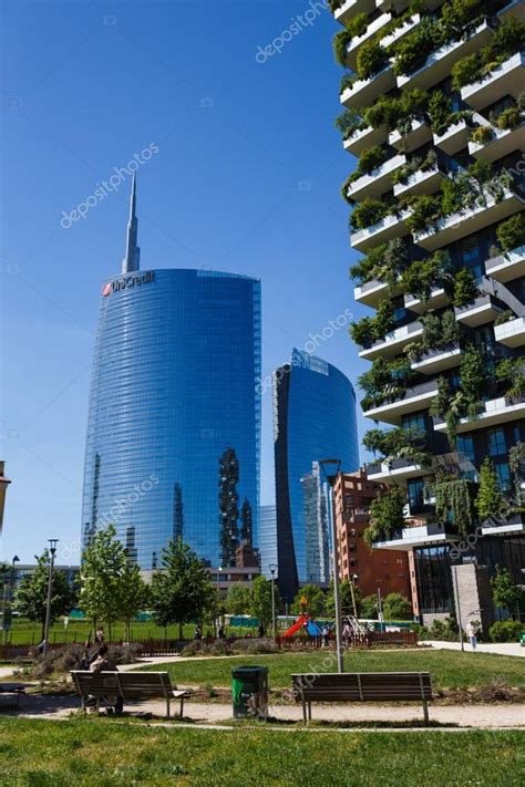 Bosco Verticale Buildings In Milan Stock Editorial Photo © Castenoid
