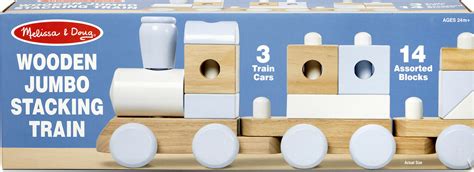 Wooden Jumbo Stacking Train Natural The Learning Post Toys