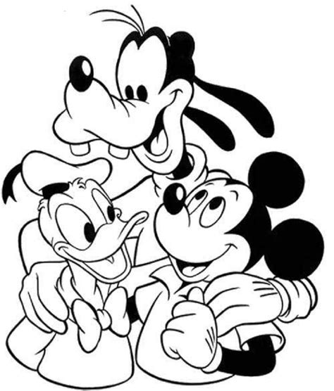You can easily print or download them at your convenience. Mickey Donald and Goofy Coloring Pages | Mickey mouse ...