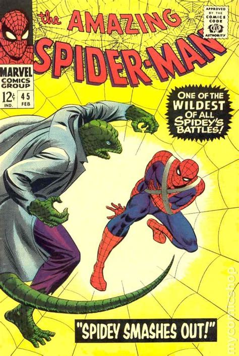 Amazing Spider Man 1963 1st Series 45 Marvel Comics Covers Marvel