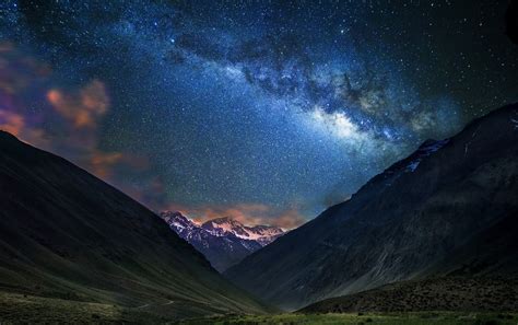 1920x1200 Nature Landscape Long Exposure Volcano Milky Way Starry