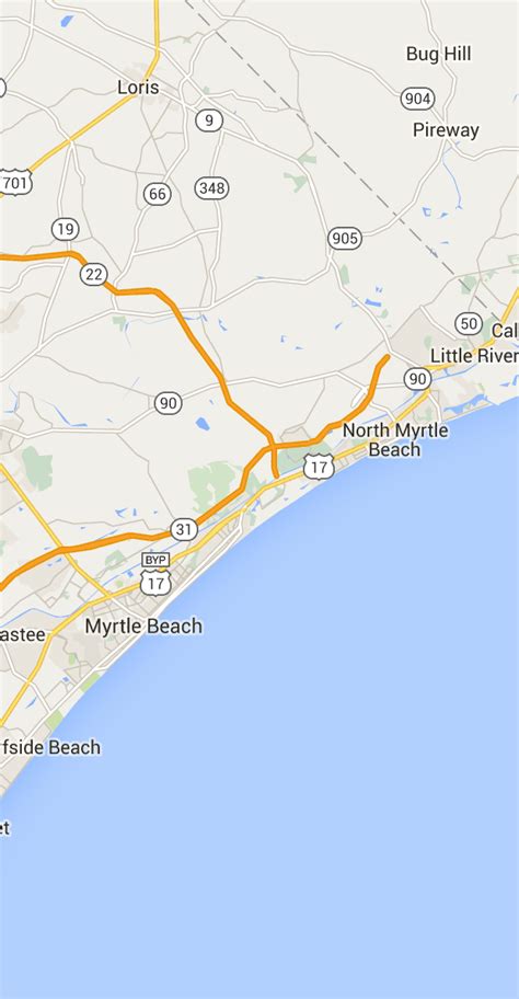 Myrtle Beach Tourist Attractions Map Tourism Company And Tourism Beach Map