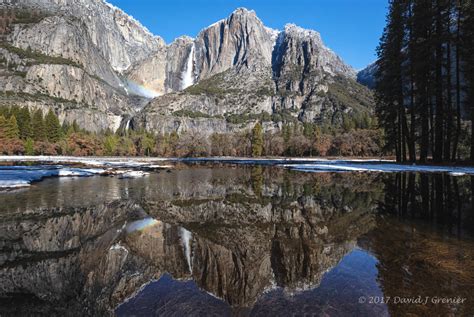 Yosemite Falls Reflection Outdoor Photographer