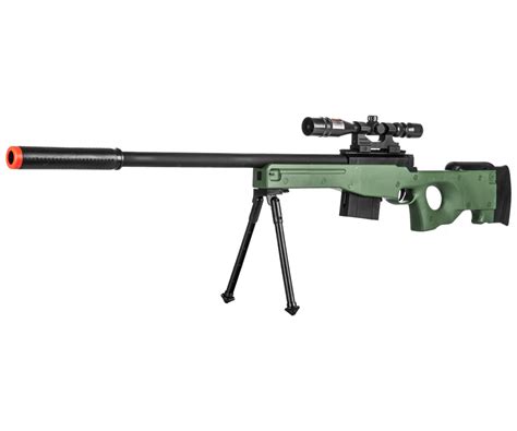 Ukarms L96 Bolt Action Airsoft Sniper Rifle W Scope Bipod And Laser