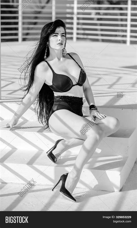 Sexy Latina Long Black Image And Photo Free Trial Bigstock