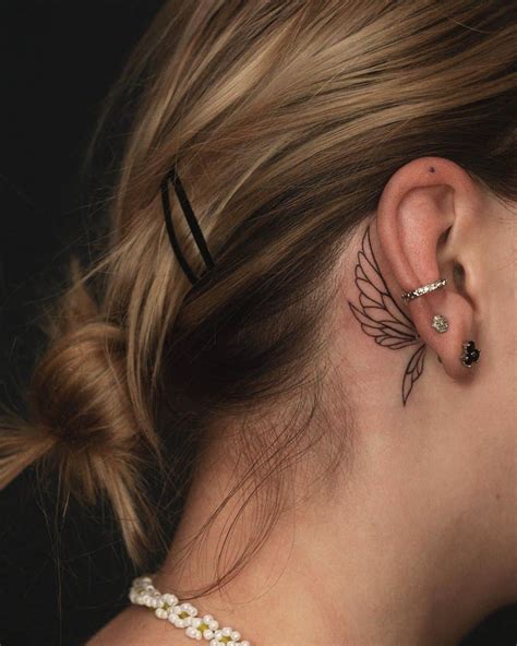 Fairy Tattoo Behind Ear Traditionaljapaneseartdrawing