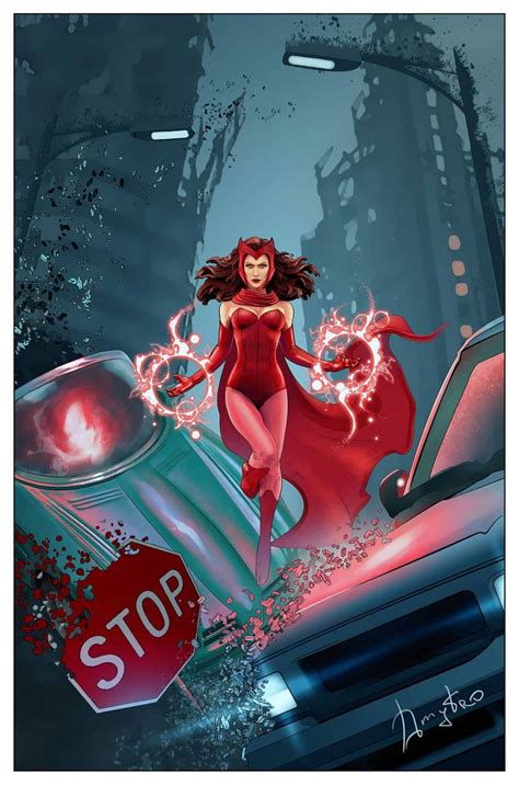Marvelous World Of WandaVision Our Favorite Fan Art Scarlet Witch Comic Scarlet Witch