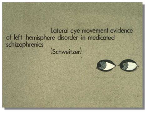 Schizophrenia Eye Test Schizophrenia This Test Has Been Developed
