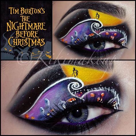 Nightmare Before Christmas Inspired Makeup Halloween Eye Makeup