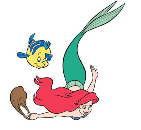 Ariel And Flounder Ariel The Little Mermaid Ariel And Flounder The