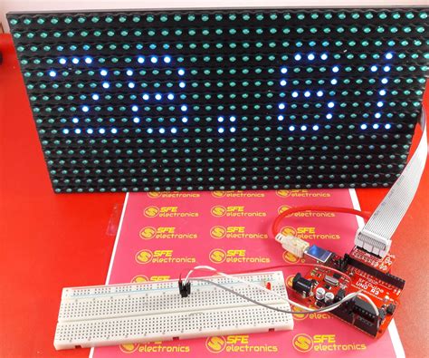 Display Temperature On P10 Led Display Module Using Arduino 3 Steps