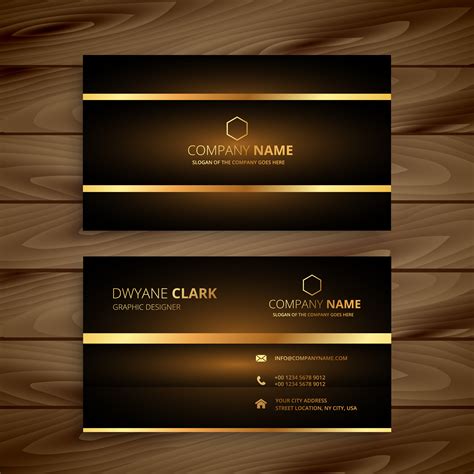 premium luxury business card design template vector design illus