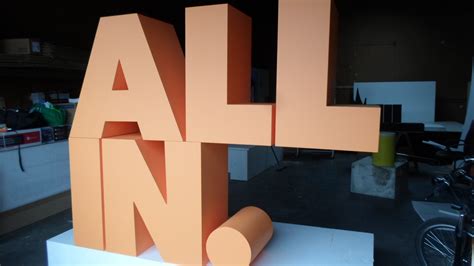 Large Stacked Foam Letters With Acrylic Support By Wecutfoam