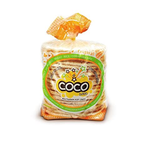 Coco Lite Multigrain Pop Cakes Original 264 Ounce Pack Of 12
