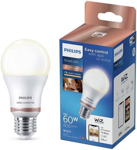 Buy Philips Wiz E27 White Smart Led Wi Fi Bulb Smart Light Bulbs Argos