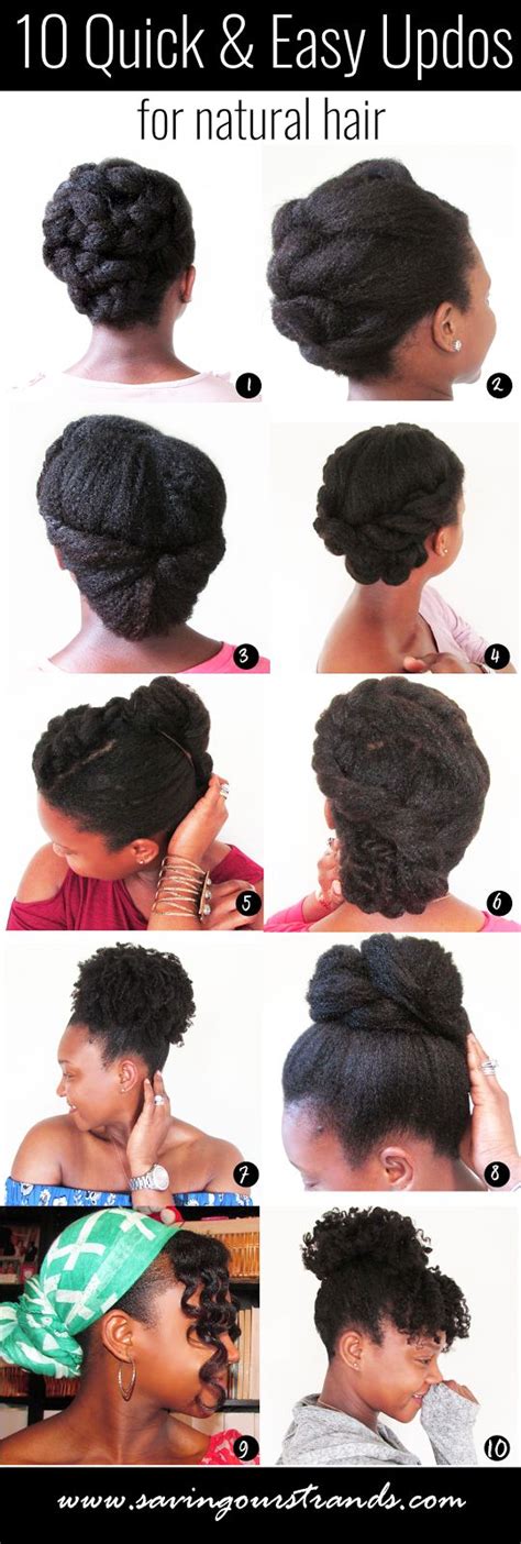 We love hair gel because it's such a versatile product. 10 Easy to Create Up Dos for Natural Hair (LINK) - JJBraids