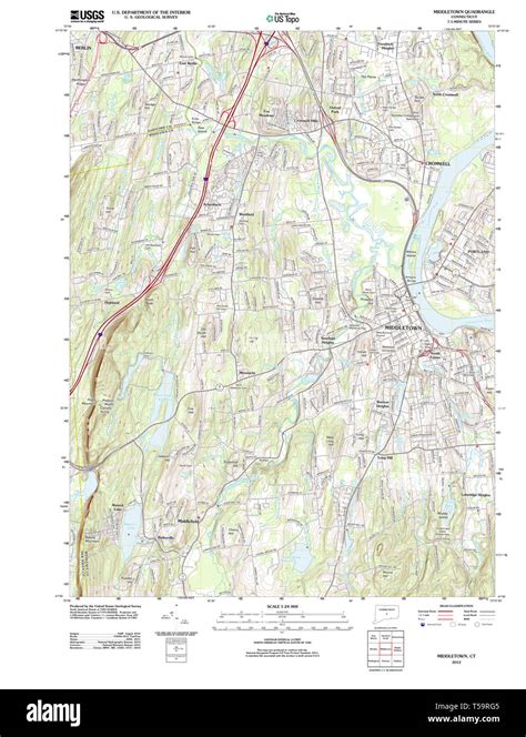 Map Of Middletown Connecticut Cut Out Stock Images And Pictures Alamy