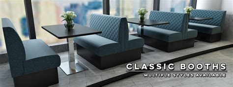 Upholstered Restaurant Booths Fixed Bench Bar Seating Banquette