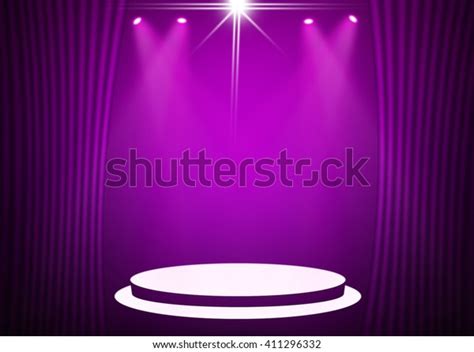 Purple Stage Background Stock Illustration 411296332 Shutterstock