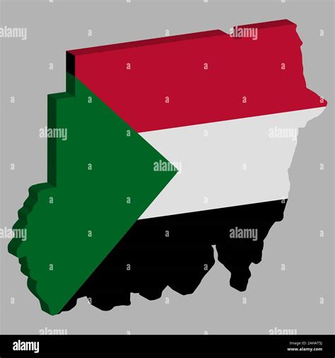 sudán mapa bandera vector 3d ilustración eps 10 imagen vector de stock alamy