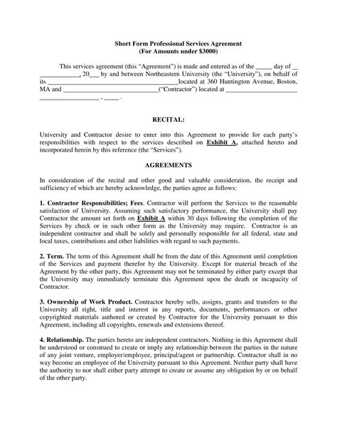 Service Agreement Contract 11 Examples Format Pdf Examples