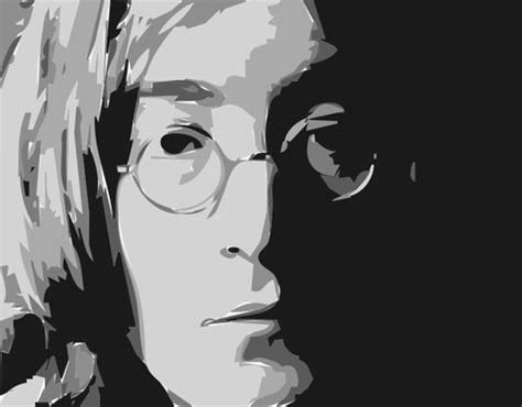 John Lennon portrait vector image | Public domain vectors png image