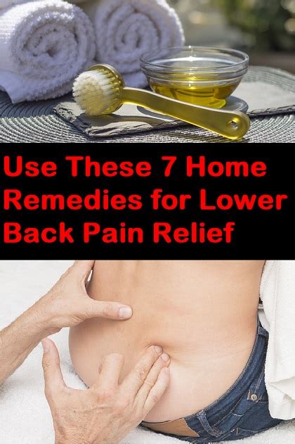 Use These 7 Home Remedies For Lower Back Pain Relief