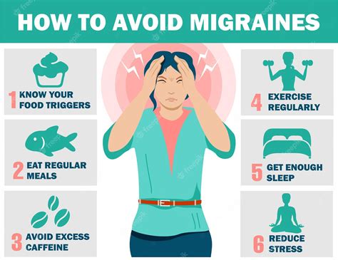 Premium Vector How To Avoid Migraines Migraine Infographic Headache