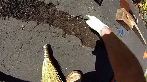 First, assess how deep the cracked area is. HOW TO: Blacktop Driveway Pothole Repair - YouTube | Blacktop driveway, Driveway repair ...