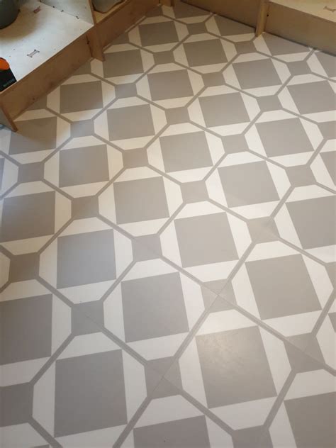 Geometric Patterned Luxury Vinyl Tiles Supplied And Fitted By Us Across