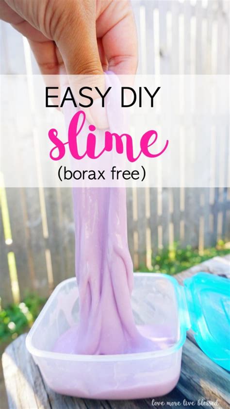 How To Make Borax Free Slime That Your Kids Will Love Love More Live