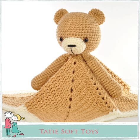 Teddy Bear Security Blanket Free Crochet Pattern Knit