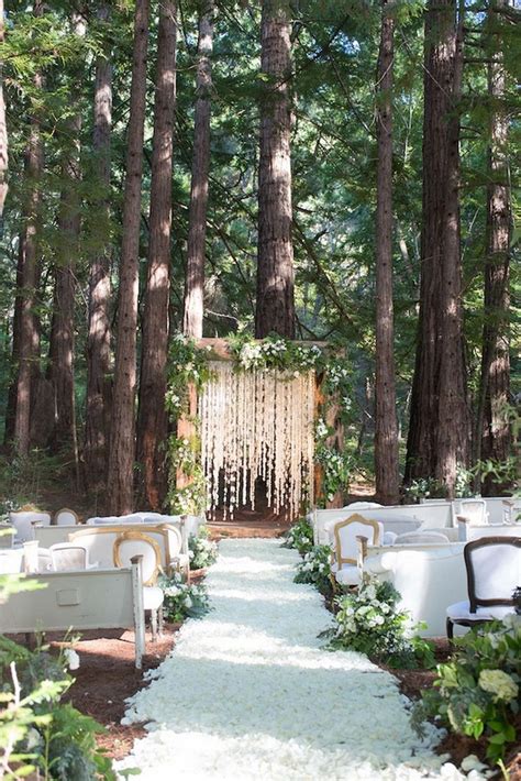 20 Stunning Woodland And Forest Wedding Ceremony Ideas Deer Pearl Flowers