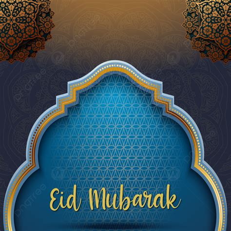Eid Greeting Card With Blue Background Gorgeous Design Eid Eid Event