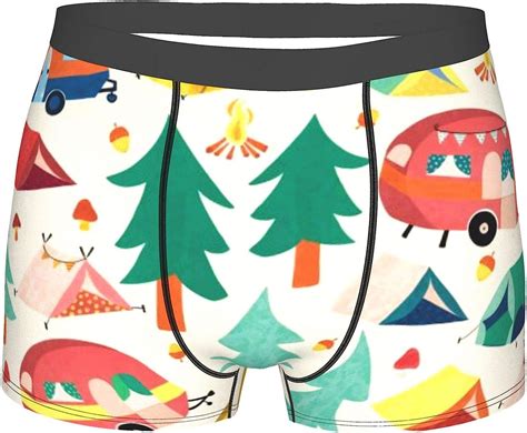 Camper Car And Camping Tents Comfort Mens Boxer Briefs Underwear