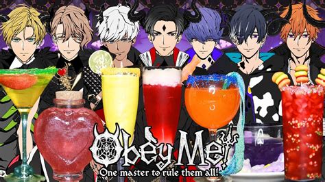 Obey Me Shall We Date Inspired Drinks 🍸💖🍵💜🍹💙🍷🖤anime Cafe Ami