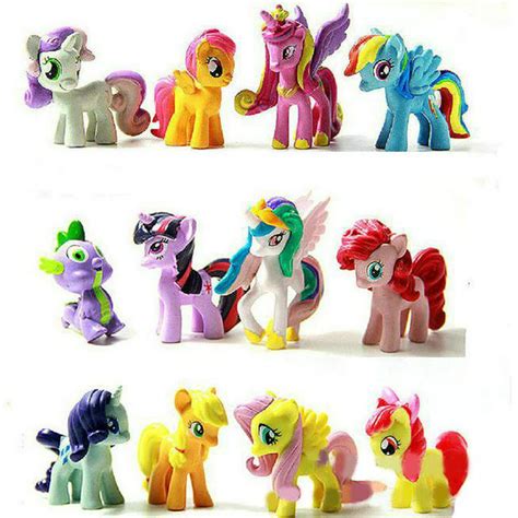 Set Of 12 Pony Toys Figure For My Little Pony Birthday Party Or T