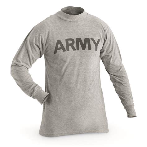 Us Army Surplus Long Sleeve T Shirts 2 Pack New 215544 Military