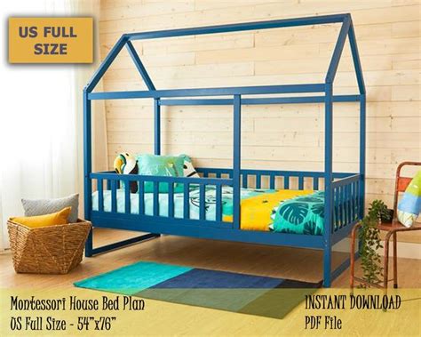 If you're a beginner and don't know where to start, this is. Montessori House Bed Plan Full Size Toddler House Bed ...
