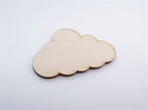 Wooden Cloud For Crafts Laser Cut Cloud Shape Blank Etsy