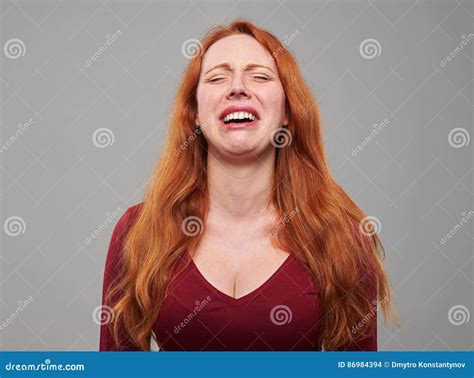 Sad Crying Woman Isolated On Background Stock Photo Image Of Nature