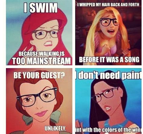 Hipster Princesses Disney Parody Funny Disney Memes Disney Jokes