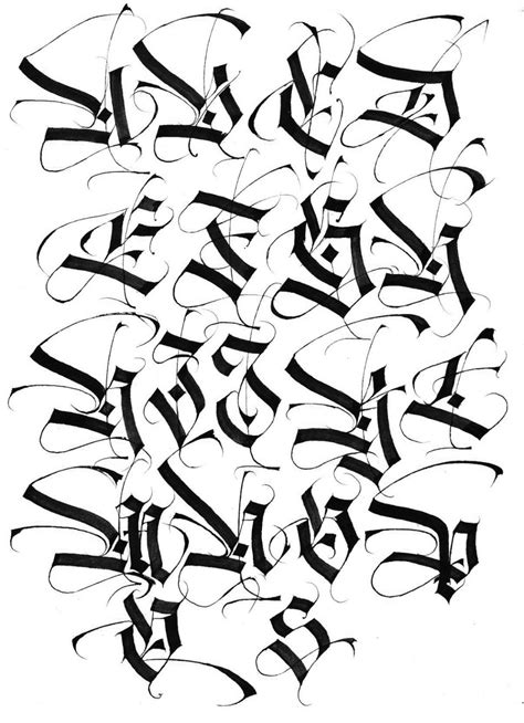Pin On Calligraphy Gothic Abstract