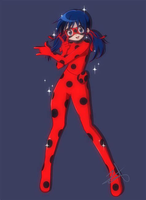 [oc] i love drawing ladybug as an anime character