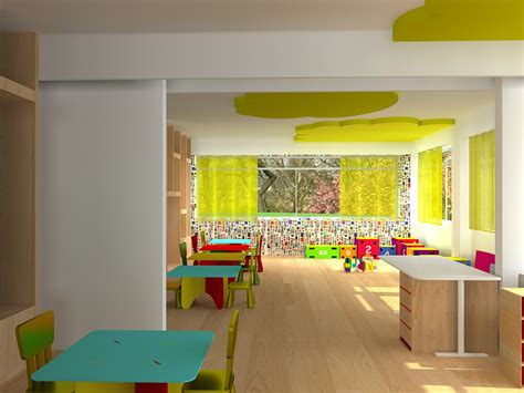 Interior Design Of A Nursery Classroom Behance