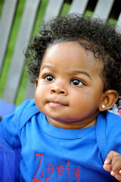 African American Cute Black Baby Boy With Curly Hair Hair Style